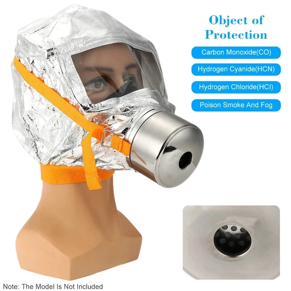 🔥 Flame Safe Hub – 30-Min Fire Escape Mask | Protective Anti-Smoke & Carbon Respirator for Home & Work