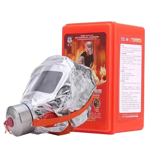 🔥 Flame Safe Hub – 30-Min Fire Escape Mask | Protective Anti-Smoke & Carbon Respirator for Home & Work