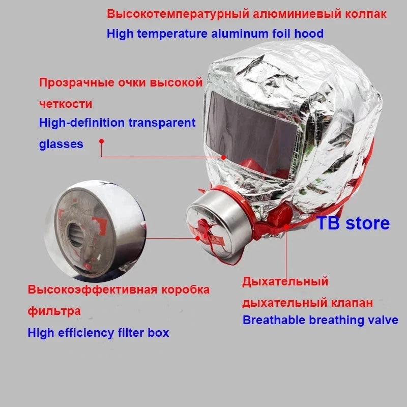 🔥 Flame Safe Hub – 30-Min Fire Escape Mask | Protective Anti-Smoke & Carbon Respirator for Home & Work