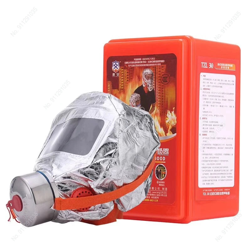 🔥 Flame Safe Hub – 30-Min Fire Escape Mask | Protective Anti-Smoke & Carbon Respirator for Home & Work