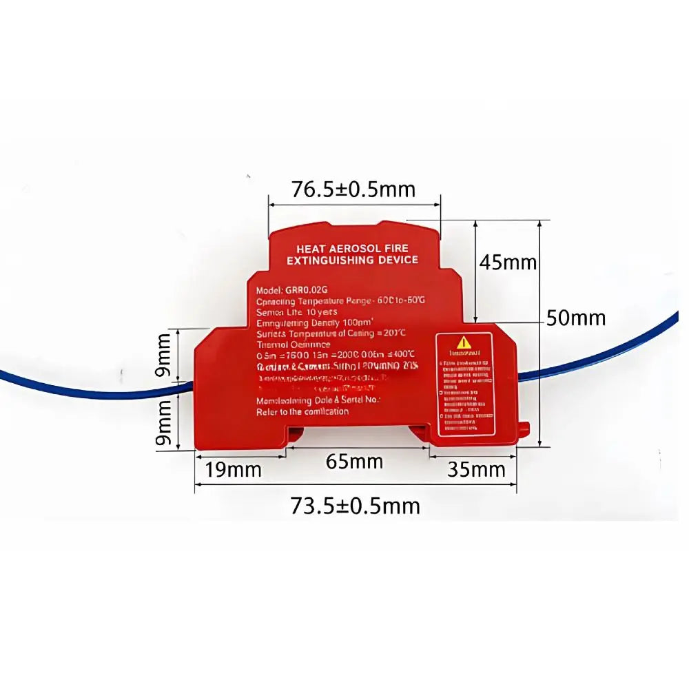 🔥 Flame Safe Hub – DIN Rail Fire Retardant Device | Dual-Line, Automatic & Non-Polluting Household Fire Extinguisher