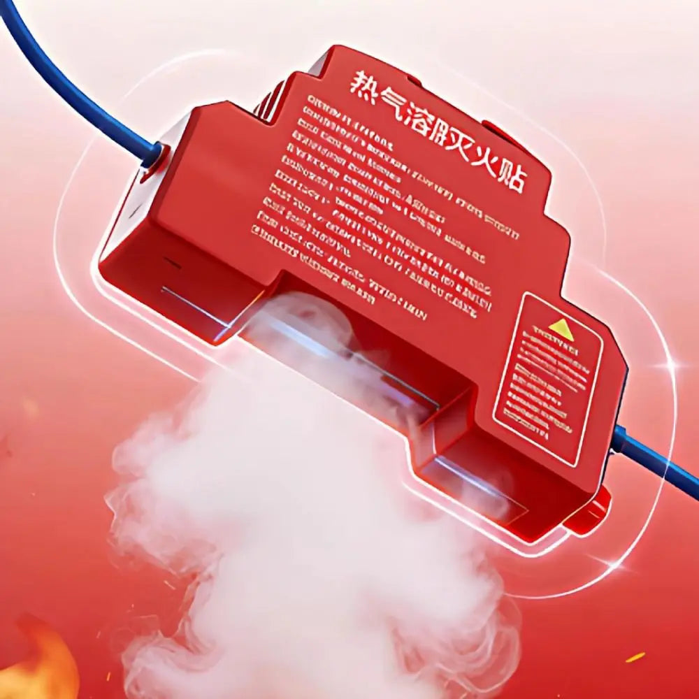 🔥 Flame Safe Hub – DIN Rail Fire Retardant Device | Dual-Line, Automatic & Non-Polluting Household Fire Extinguisher