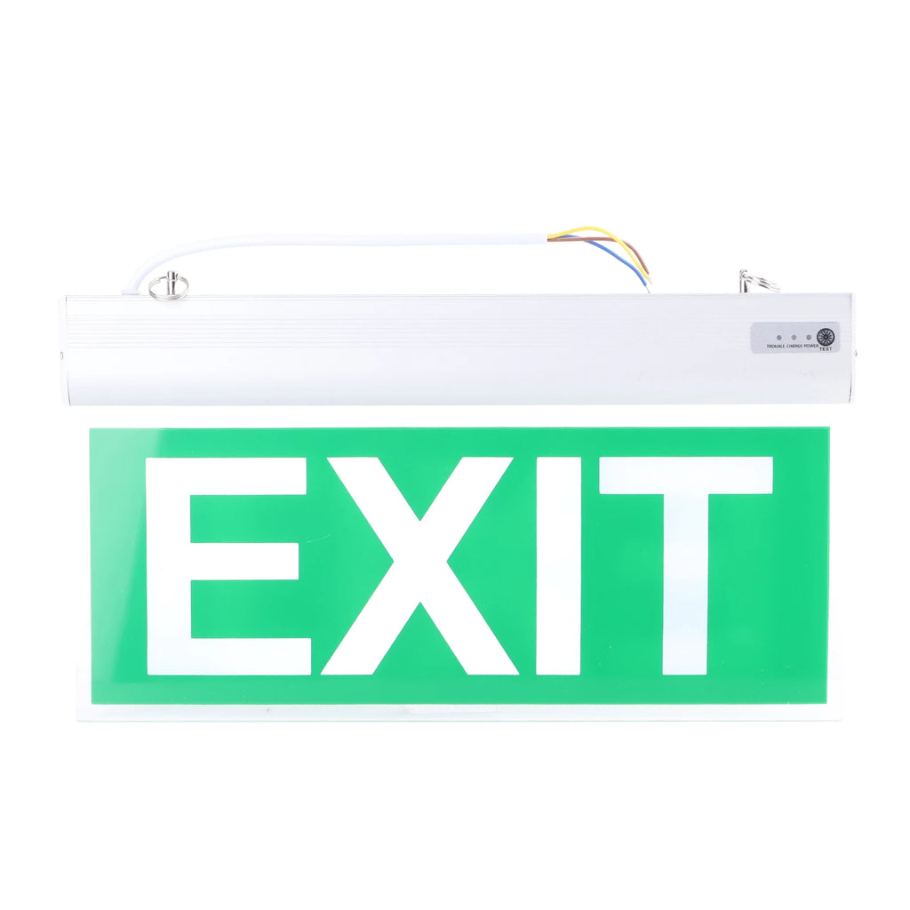 🔥 Flame Safe Hub – LED Emergency Exit Sign Light | 110‑220V, 3W, 12-LED Safety Indicator Lamp