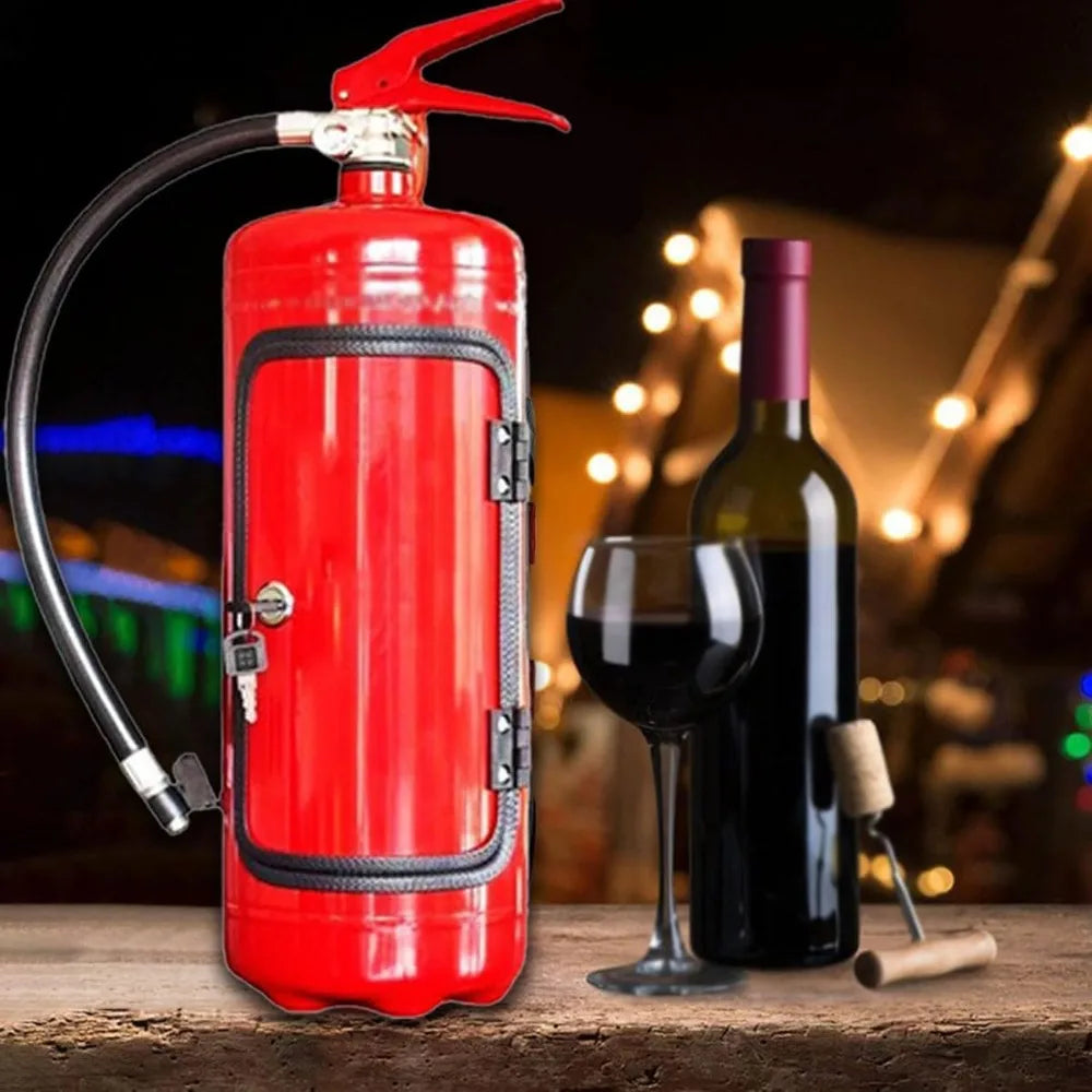 🔥 Flame Safe Hub – Mini Whisky Bottle Fire Extinguisher | Portable Bar-Style Fire Safety & Decorative Wine Storage